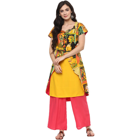 Pannkh Casual Half Sleeve Printed Women's Kurti