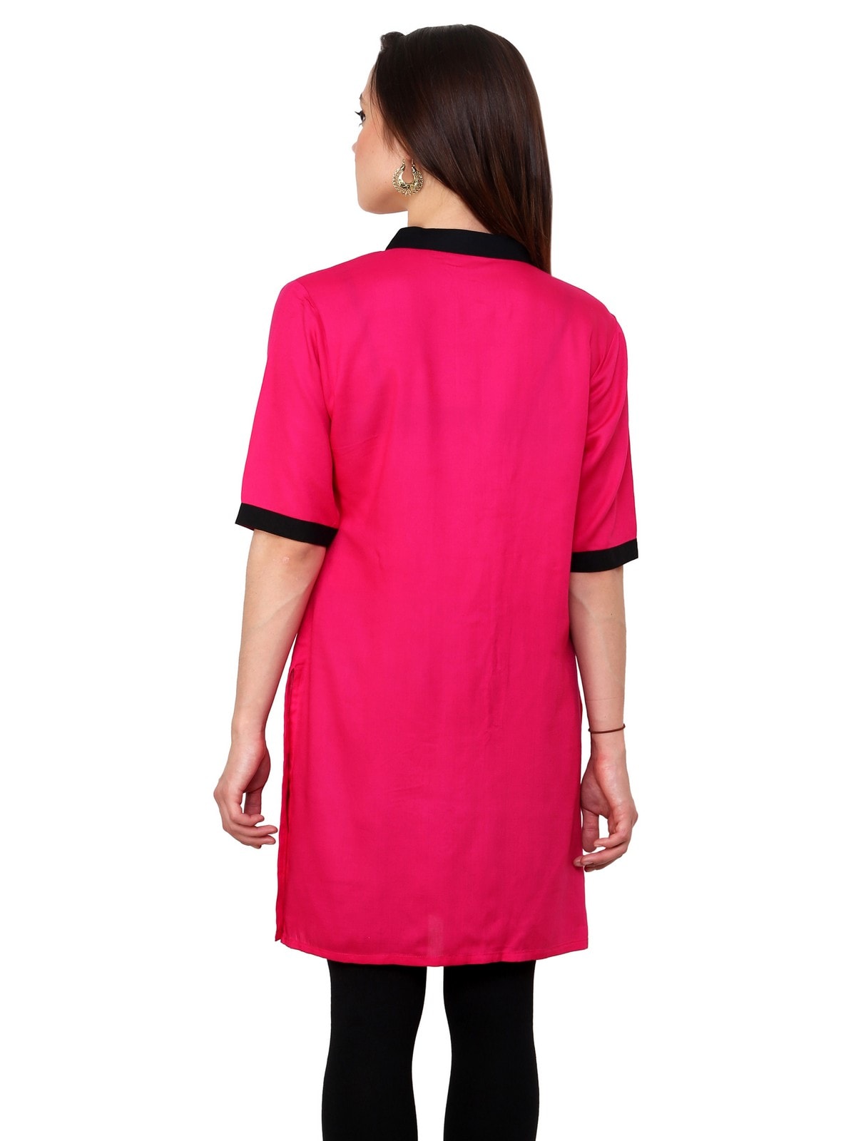 Pannkh Women's Tilted Placket Kurti