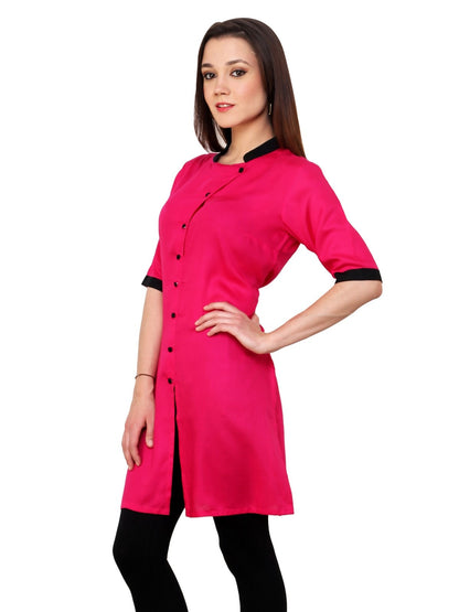 Pannkh Women's Tilted Placket Kurti