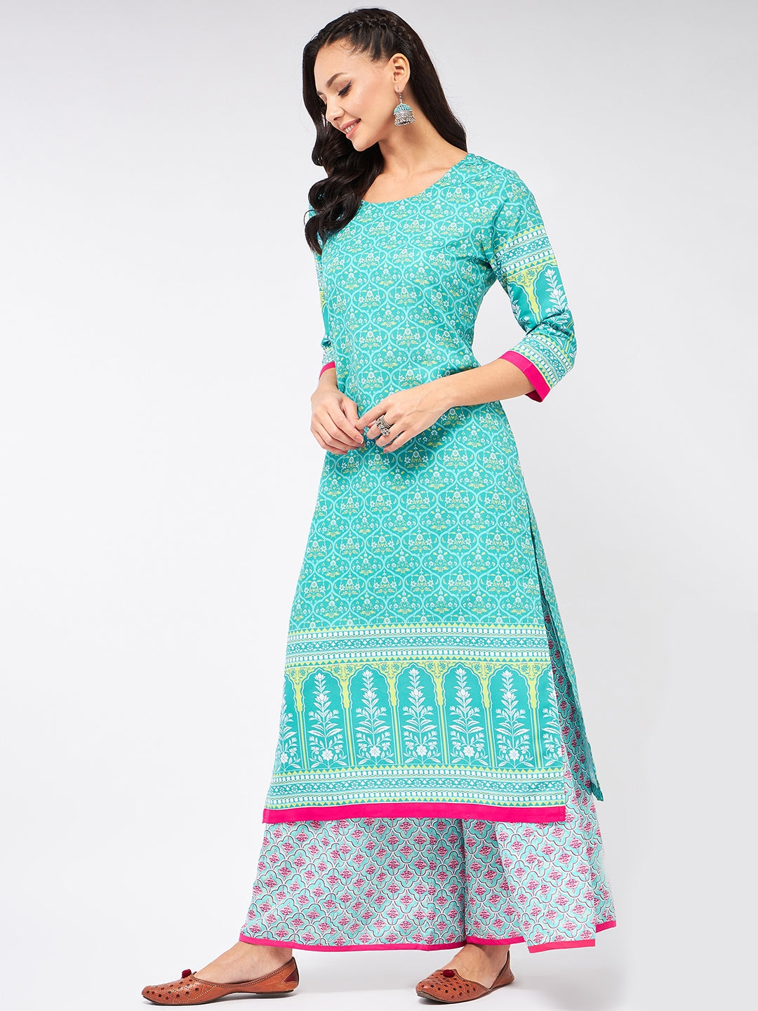 Jaipur Haat Placement Allover Kurta