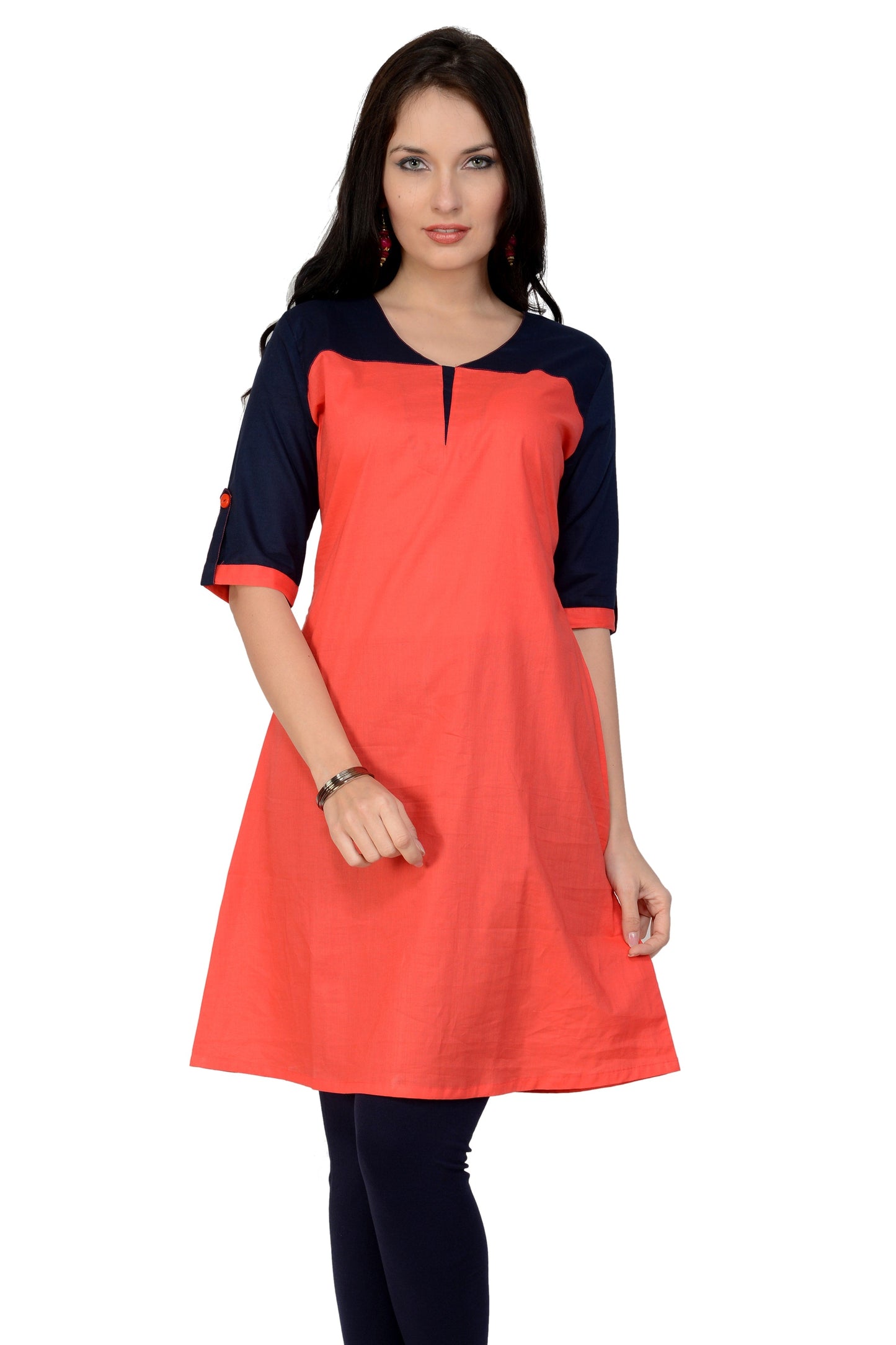 Pannkh Casual Half Sleeve Solid Women's Kurti