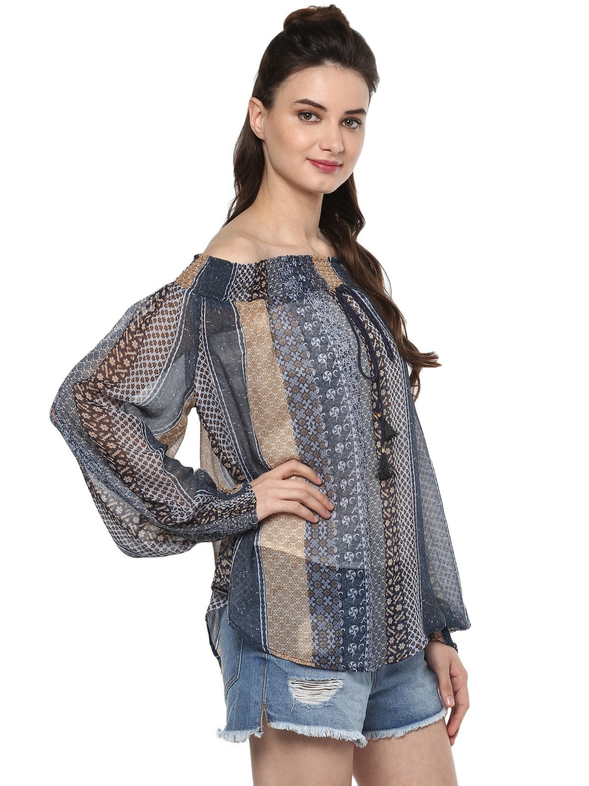 Pannkh Women's Off Shoulder Top