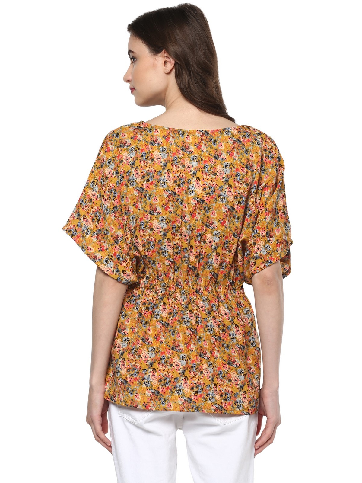 Pannkh Women's Floral Kaftan Top