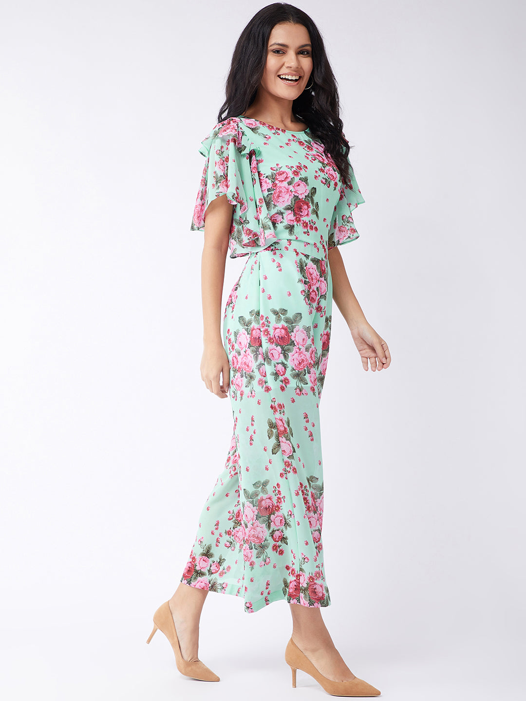 Pastel Printed Floral Jumpsuit